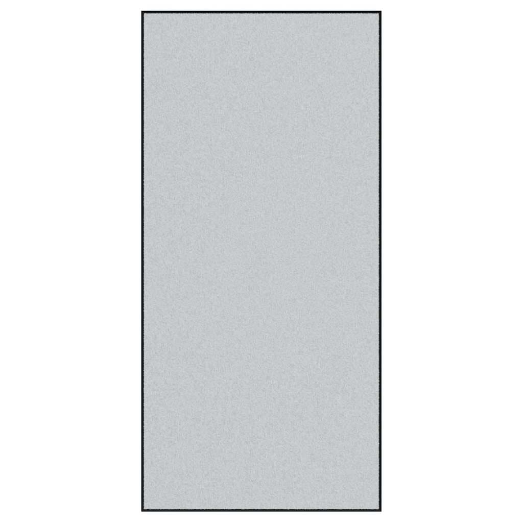 vidaXL Tapete de Entrada Cinza e Preto 120 x 250 cm 100% Poliamida