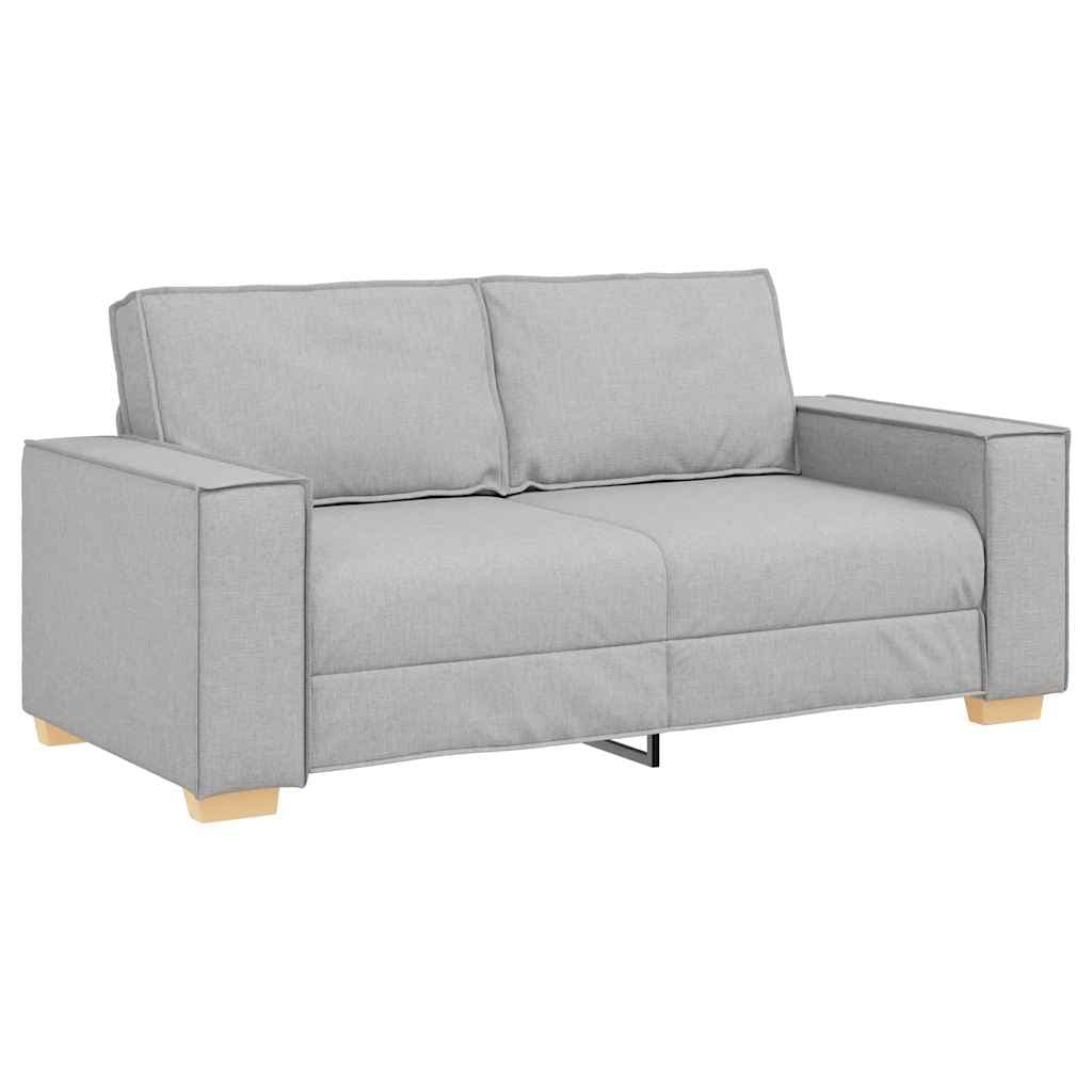 vidaXL Sofá de 2 lugares cinza nuvem 180x78x84 cm tecido
