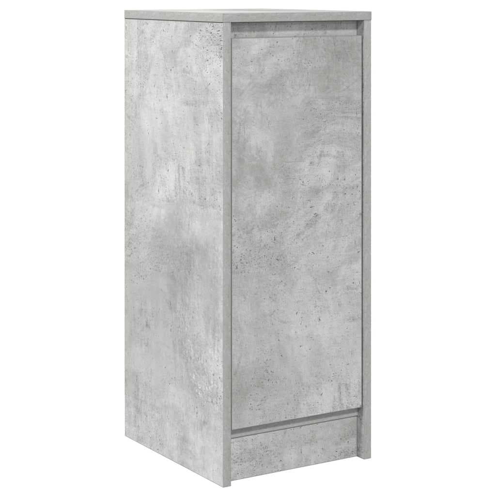 vidaXL Aparador 29,5x34x76 cm derivados de madeira cinza cimento