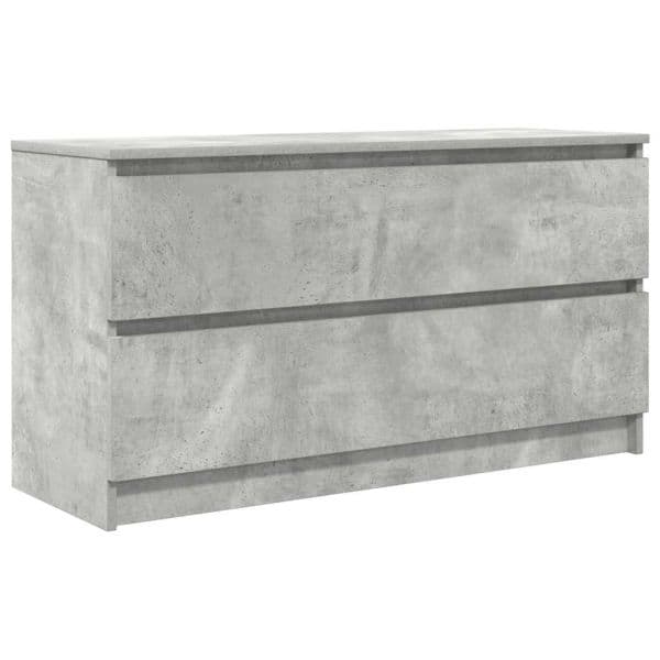 vidaXL Móvel para TV 100x35x54 cm Madeira Processada Cinzento Cimento - 2258395496