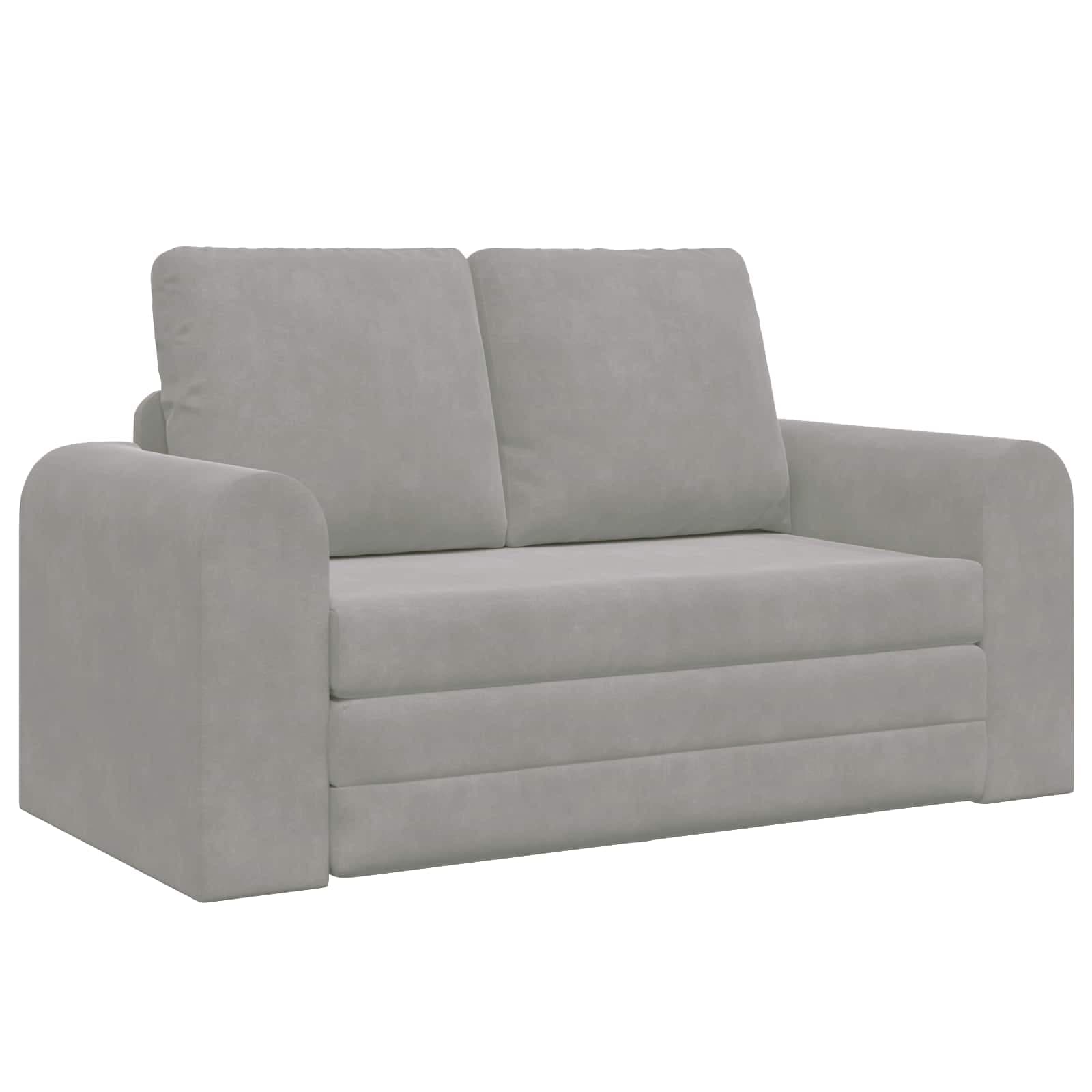 vidaXL Sofá-Cama Cinzento-claro 148 x 71 x 83 cm Veludo