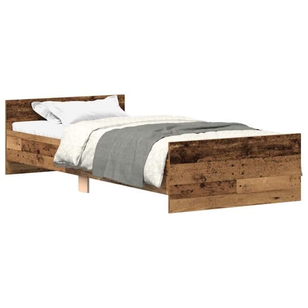 vidaXL Estrutura de Cama sem Colchão 100x200cm Derivados de Madeira - 1169426112