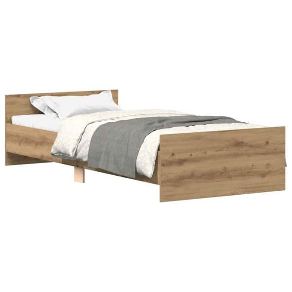vidaXL Estrutura de Cama sem Colchão 100x200cm Derivados de Madeira - 850605654