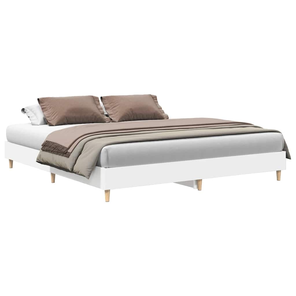 vidaXL Estrutura de Cama sem Colchão 160x200 cm Branco - 4179012381