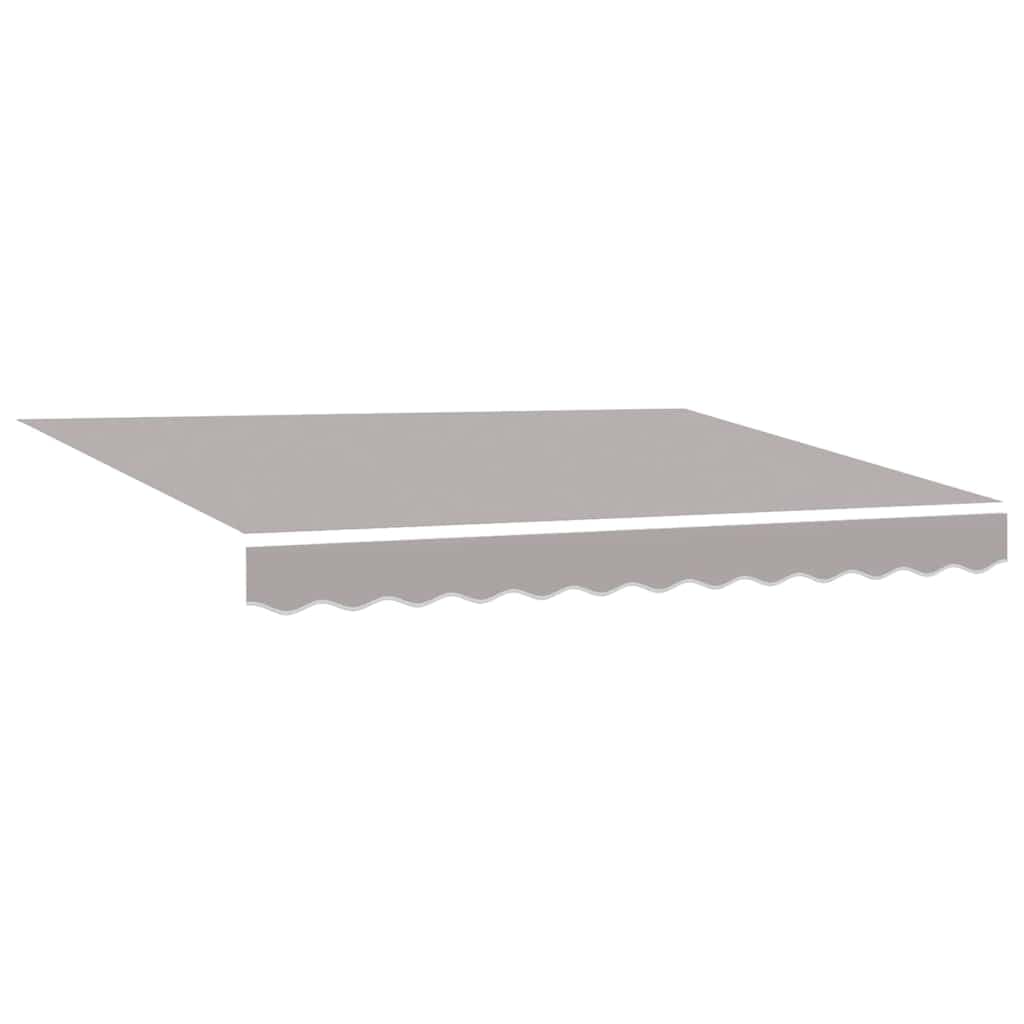 vidaXL Tecido de substituição para toldo Cinzento-claro 3,5 x 2 m