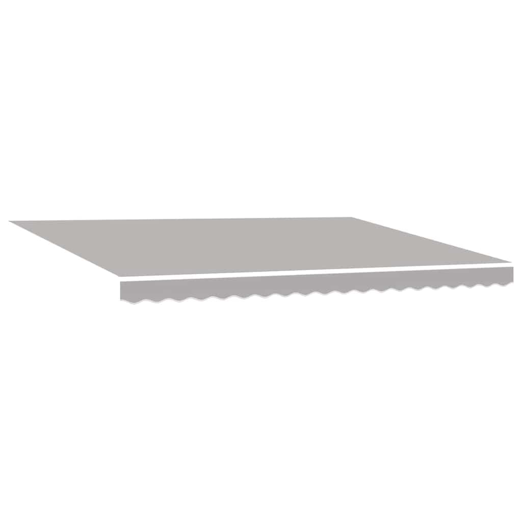 vidaXL Tecido de substituição para toldo Cinzento-claro 4,5 × 3 m