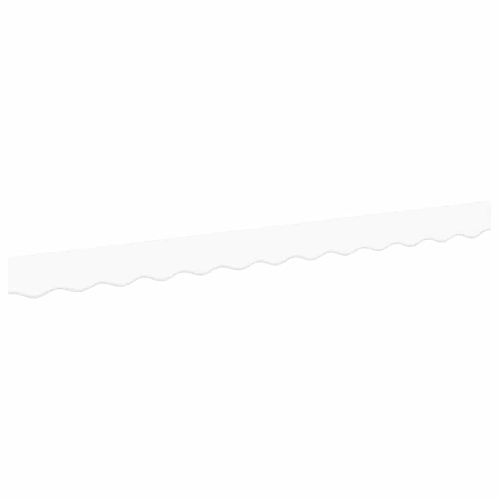 vidaXL Substituição de Valance de Toldo Branco 2,5 m Poliéster
