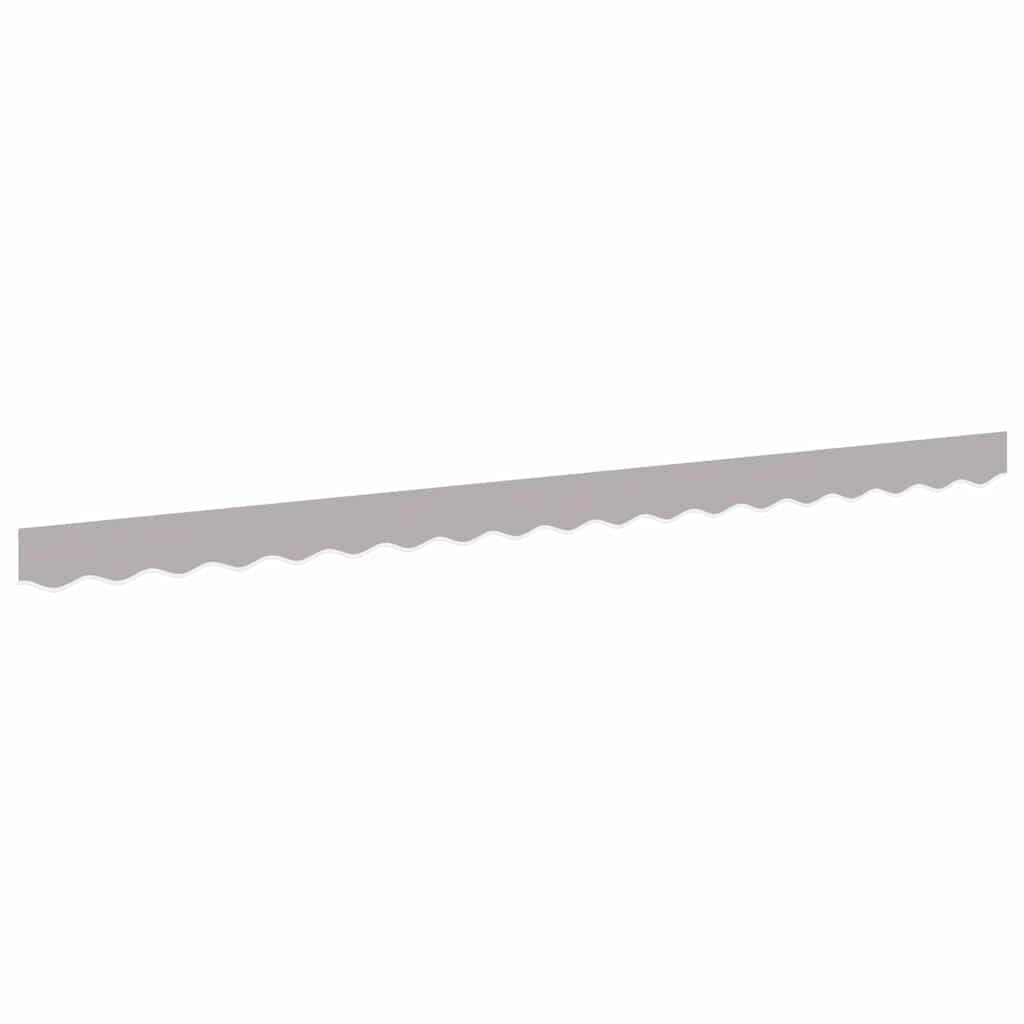 vidaXL Substituição de Valance de Toldo Cinzento-claro 4 m Poliéster