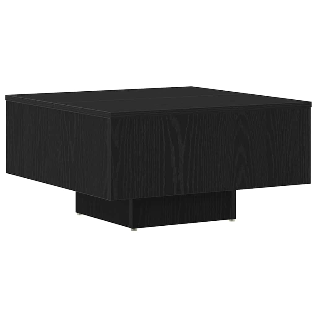 Mesa de Café vidaXL Carvalho Preto Madeira Engenheirada 60 X 60 X 31,5 cm - 1262070793