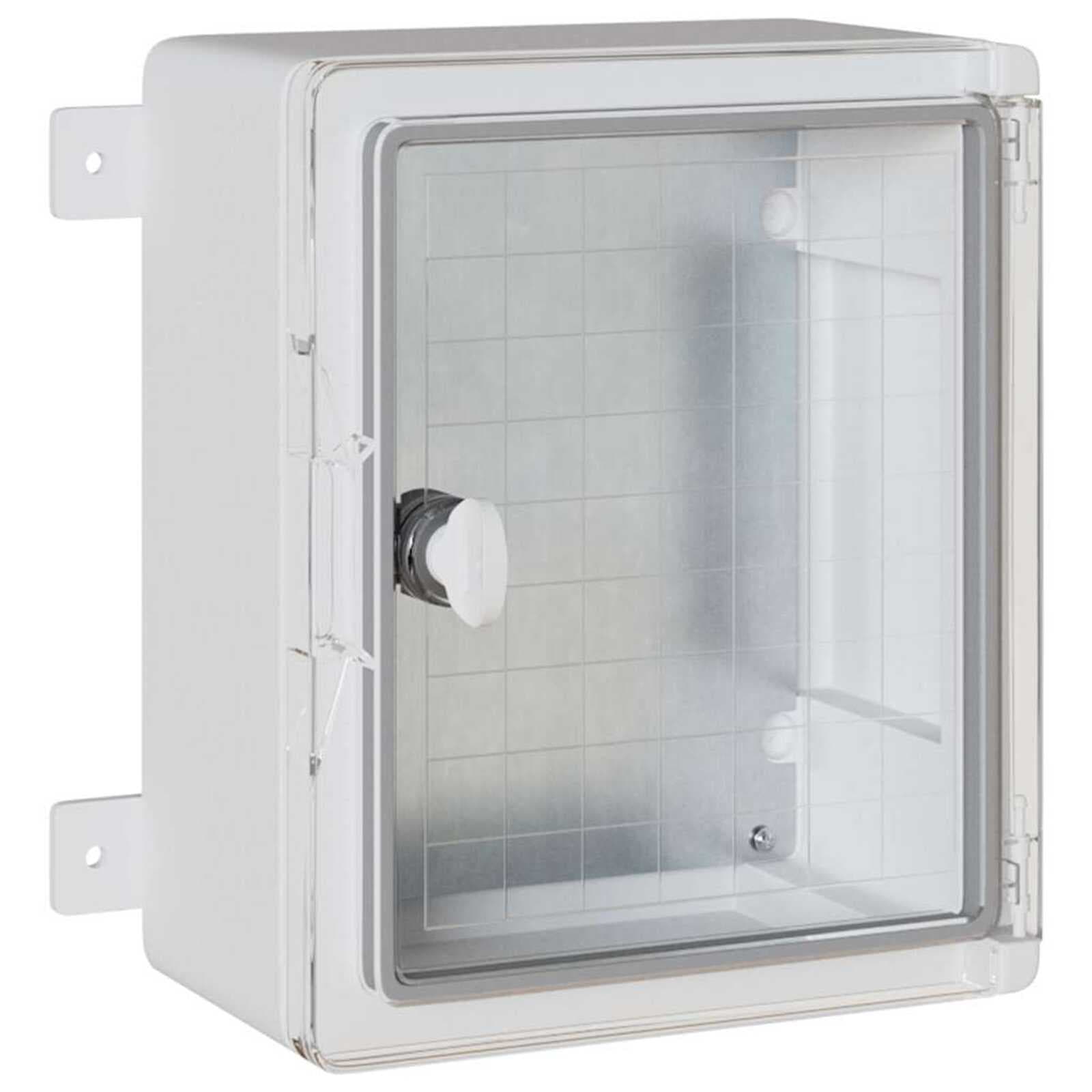 vidaXL Armário de Controle Cinzeto 32 x 13 x 30 cm Plástico ABS
