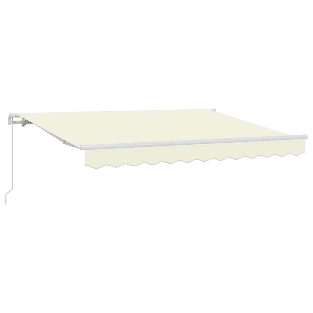 vidaXL Toldo Retrátil Creme 250 x 200 cm tecido
