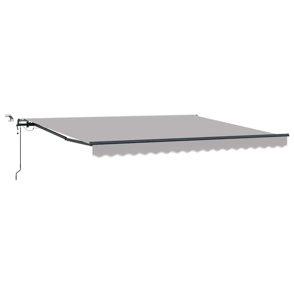 vidaXL Tecido de Toldos Cinzento-claro 400 × 350 cm Poliéster