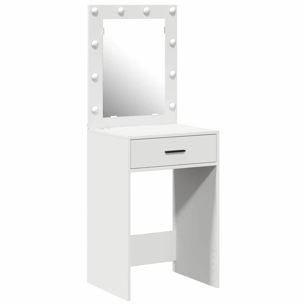 vidaXL Mesa de vestir Branco 50 x 41 x 135 cm Madeira processada