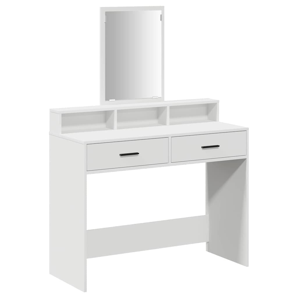 vidaXL Mesa de vestir Branco 100 x 41 x 140 cm Madeira processada
