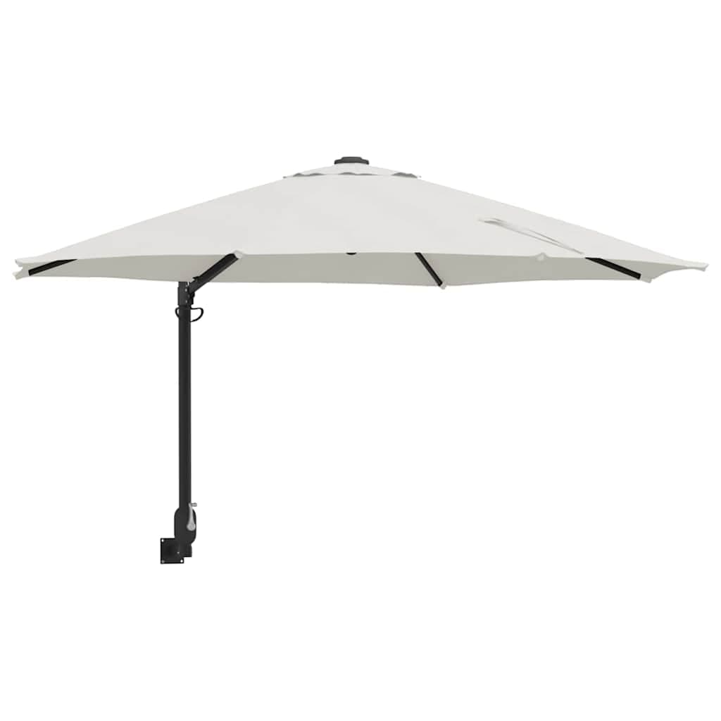 vidaXL Guarda-sol de Jardim Areia 248 x 248 x 148 cm Poliéster e Aço