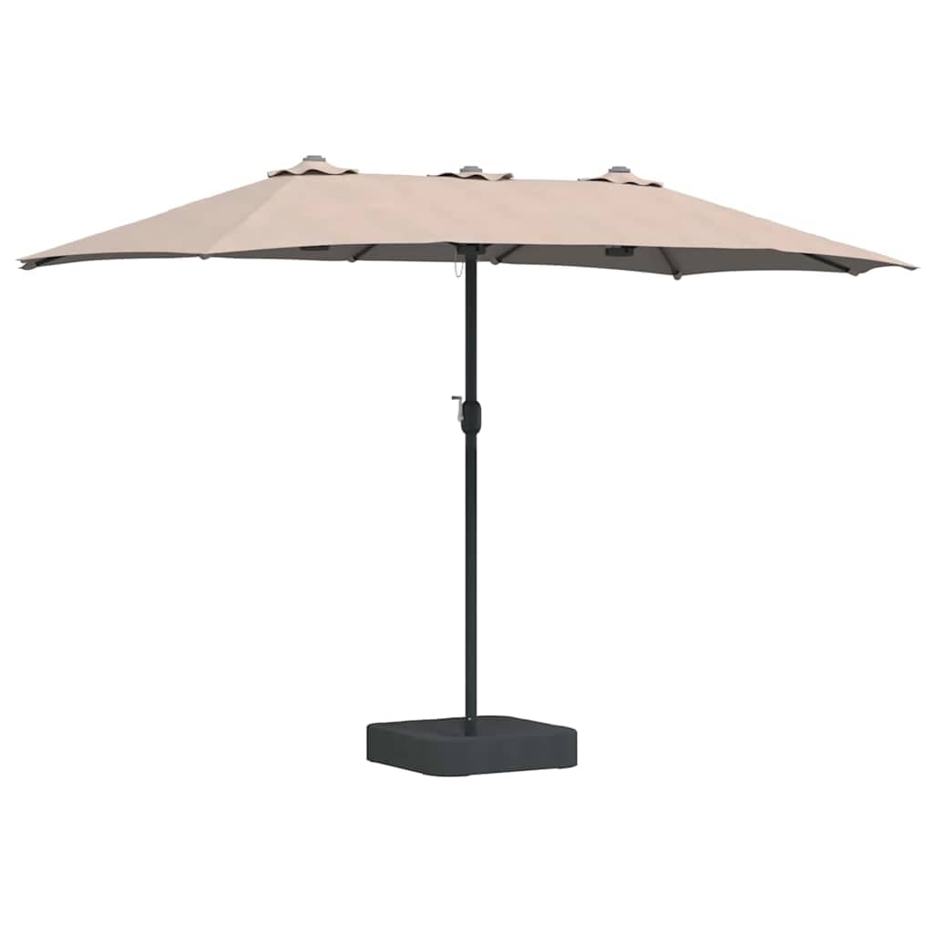 vidaXL Guarda-sol de Jardim Cinzento-acastanhado 385 x 209 x 244 cm