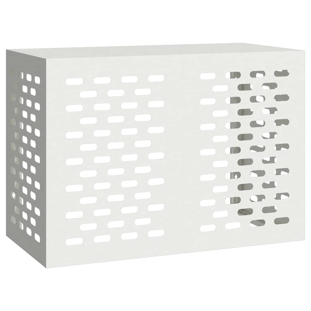 vidaXL Capa de Ar Condicionado Branco 100 x 50 x 70 cm Aço