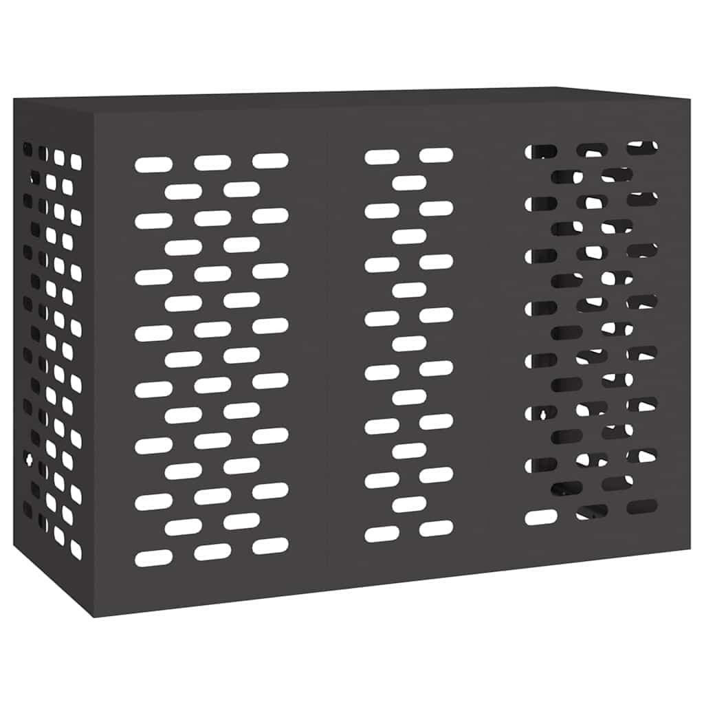 vidaXL Capa de Ar Condicionado Preto 110 x 50 x 80 cm