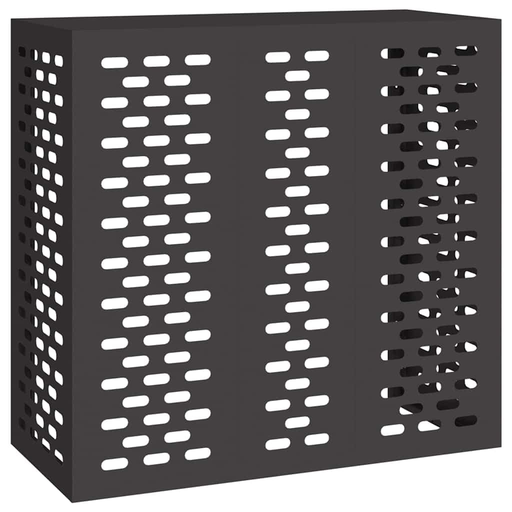 vidaXL Capa de Ar Condicionado Preto 110 x 50 x 105 cm