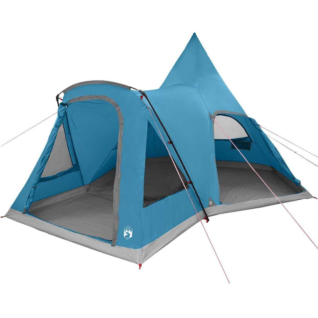 vidaXL Tenda Teepee para 5 Pessoas com telhado Azul 545 x 450 x 295 cm