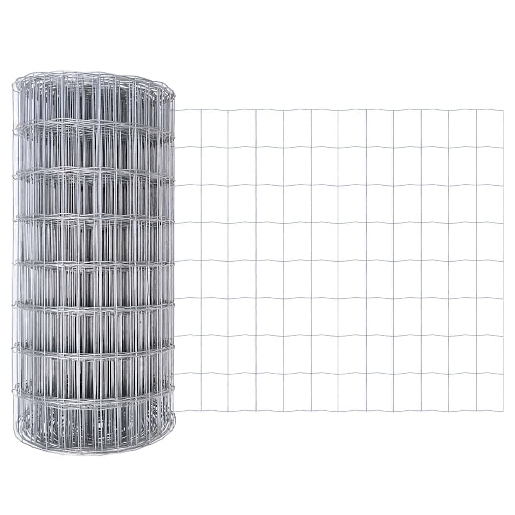 vidaXL Cerca Euro 0,6 x 50 m Ferro revestido de PVC