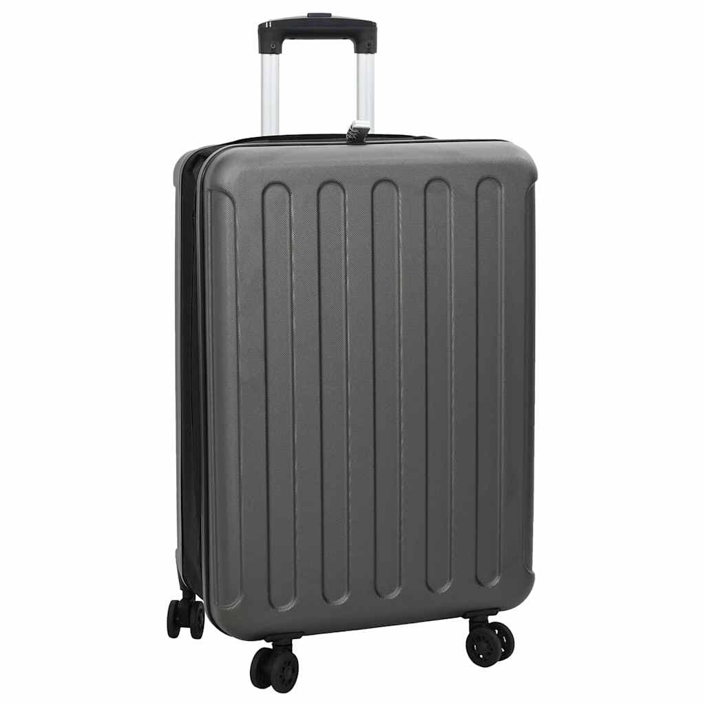 vidaXL Mala com bloqueio Cinzento escuro 43 x 27 x 66 cm Plástico ABS