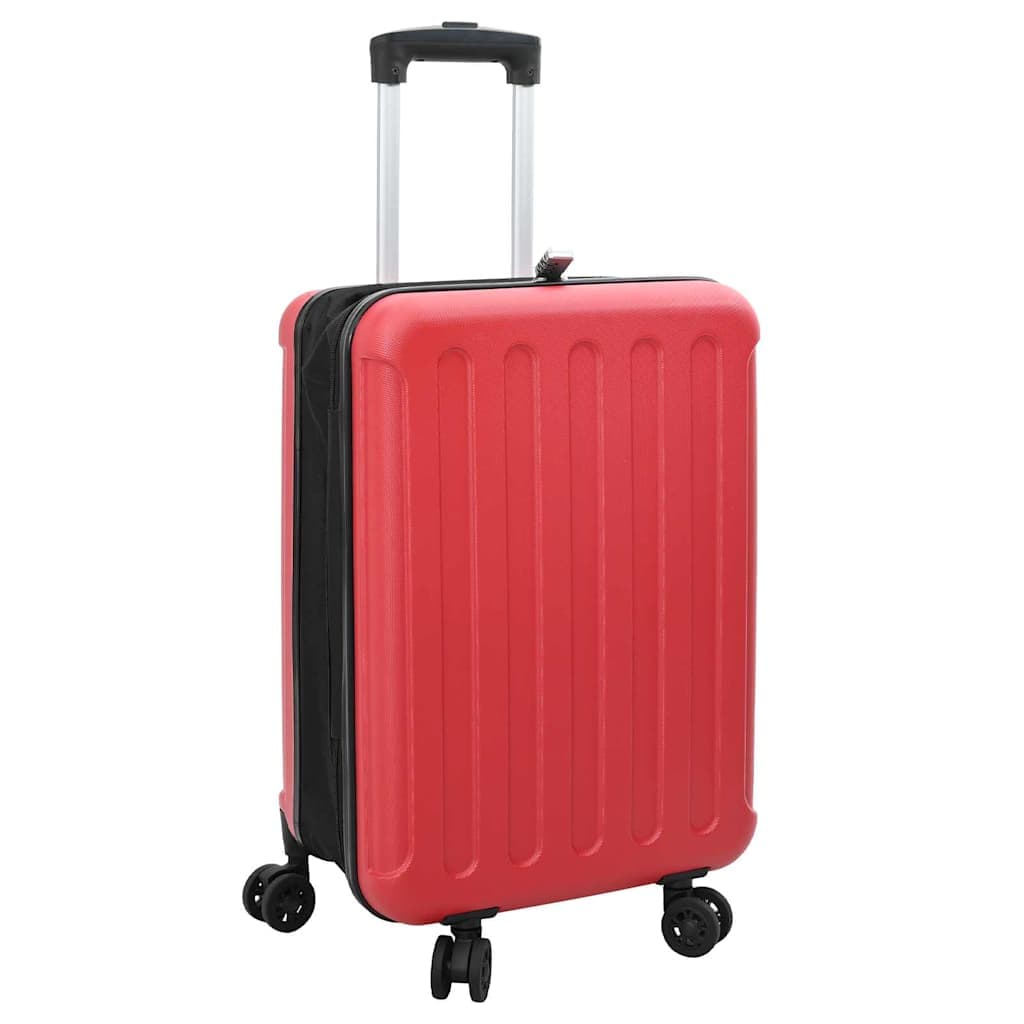 vidaXL Mala com bloqueio Vermelho 43 x 27 x 66 cm Plástico ABS
