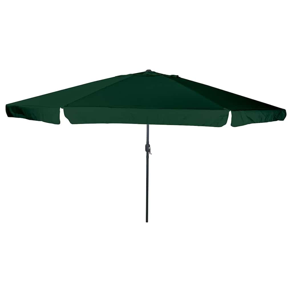 vidaXL Guarda-sol de Jardim Verde 394 x 394 x 248 cm Poliéster e Aço