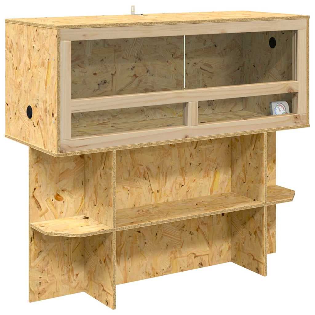 vidaXL Terrário Castanho 100 x 40 x 90 cm OSB