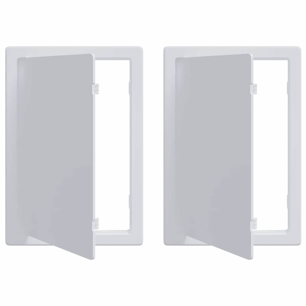 vidaXL Painéis de Acesso 2 pcs Branco 15 x 23 cm Plástico ABS