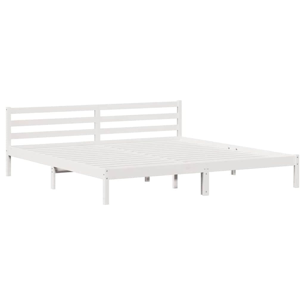 vidaXL Estrutura da Cama com cabeceira Branco 225,5 x 185,5 x 69,5 cm