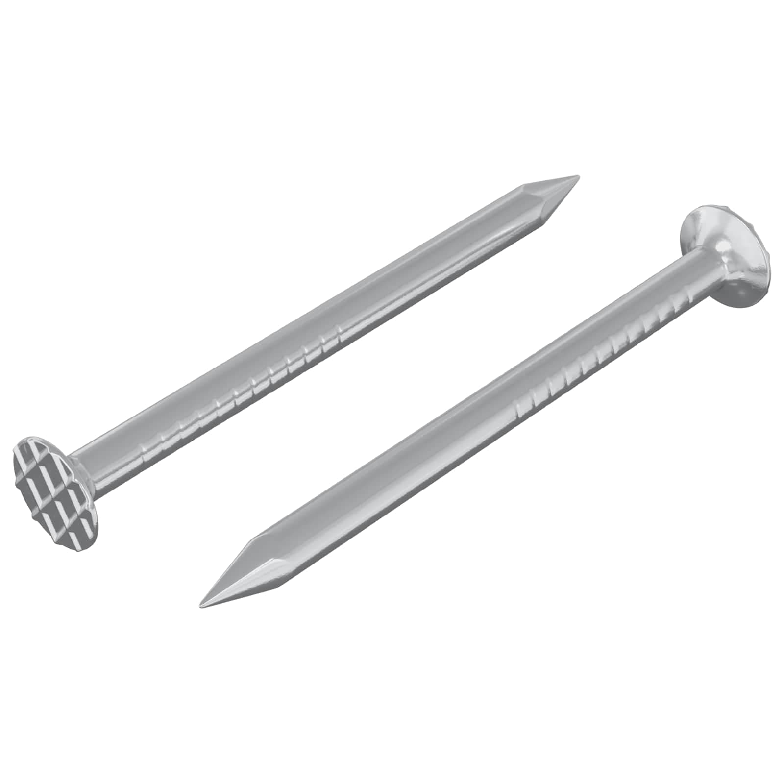 vidaXL Pregos para Madeira 2 pcs Prateado Ø 3 x 15 mm Metal