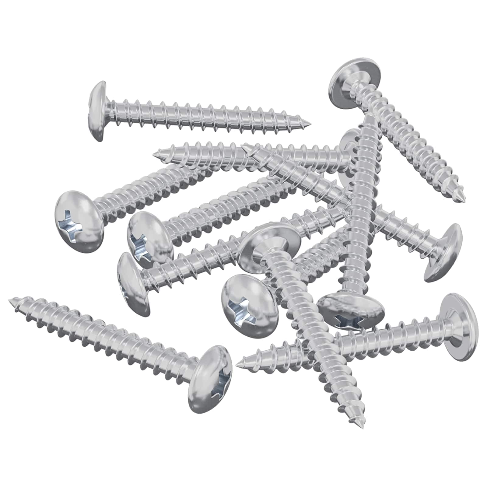 vidaXL Parafusos de Madeira 12 pcs Prateado M4 x 28 mm Aço