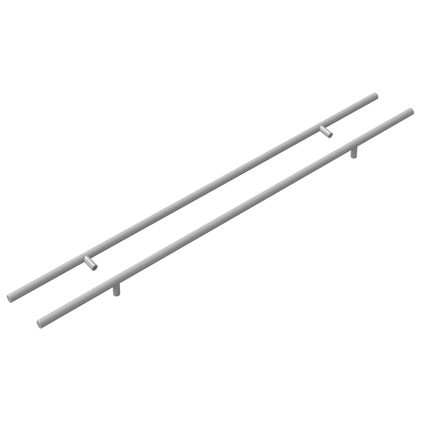 vidaXL Maçaneta de Armário 2 pcs Prateado 700mm Aço inoxidável