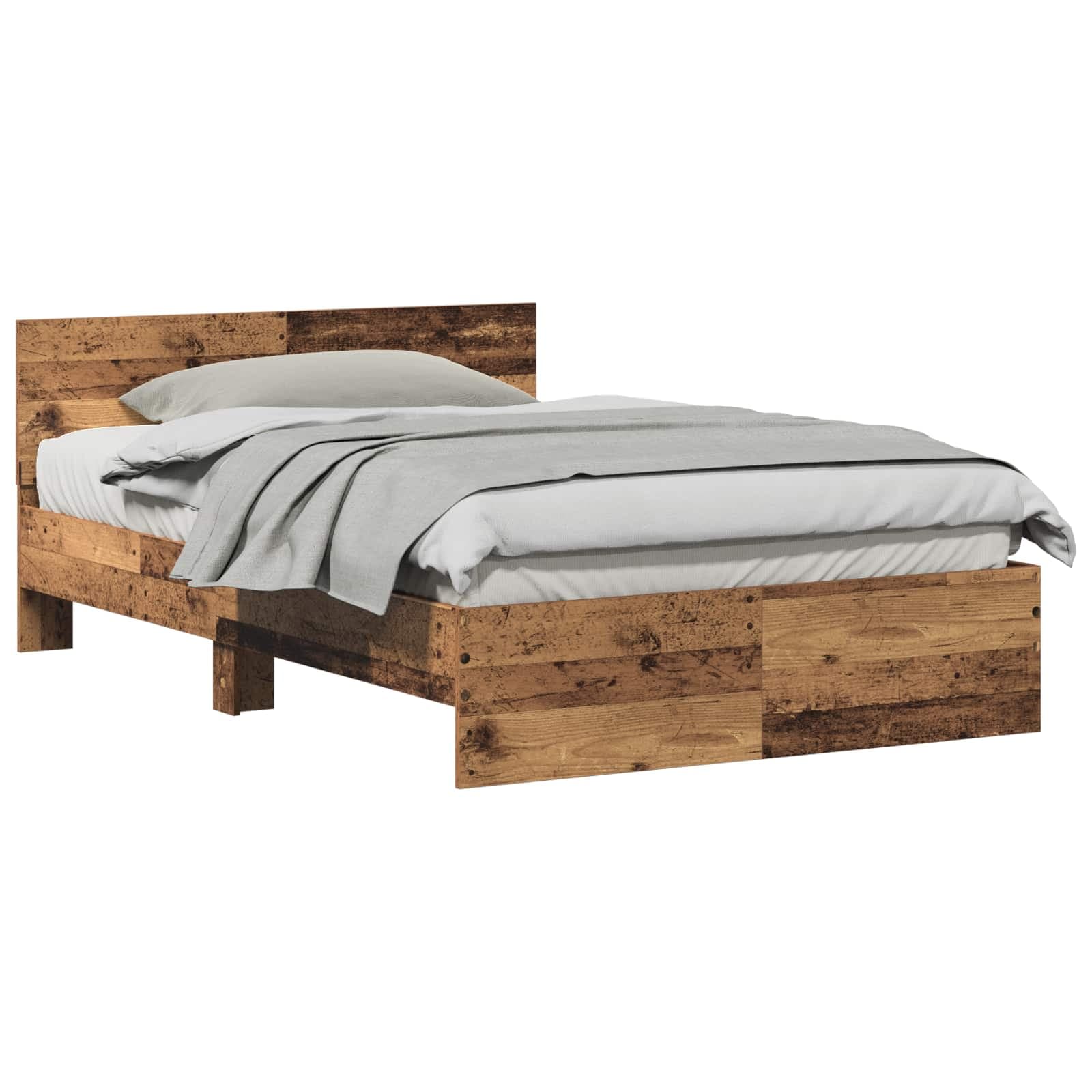 vidaXL Estrutura da Cama Madeira antiga 193 x 125 x 70 cm