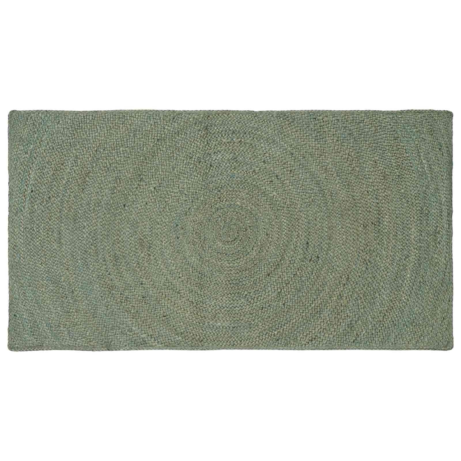 vidaXL Tapetes de área Verde-Azeitona 80 x 150 cm Juta