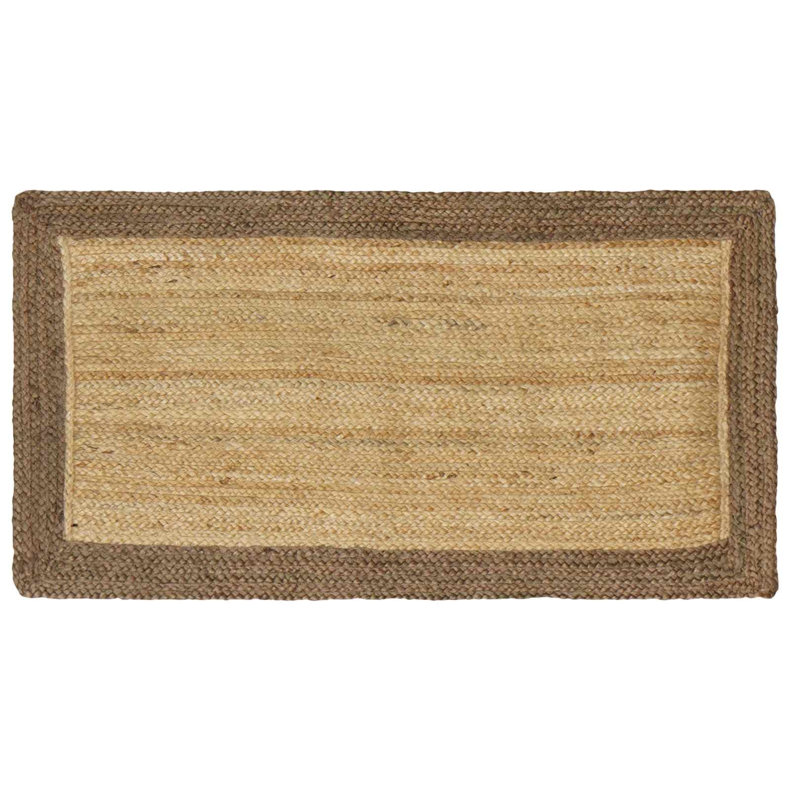 vidaXL Tapetes de área Cinzento 60 x 110 cm Juta