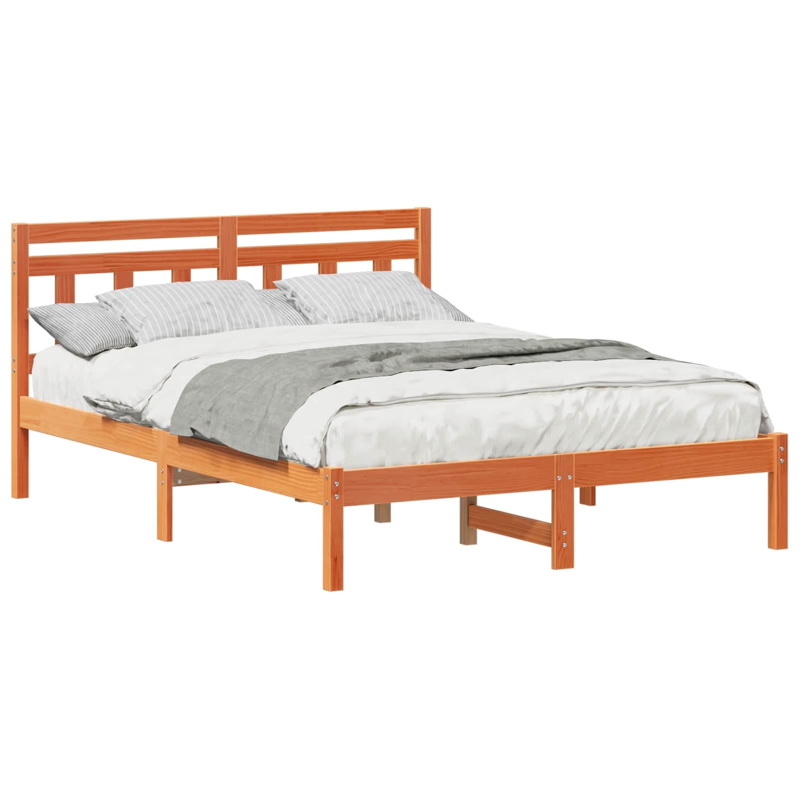 vidaXL Estrutura da Cama Castanho 120 x 190 cm