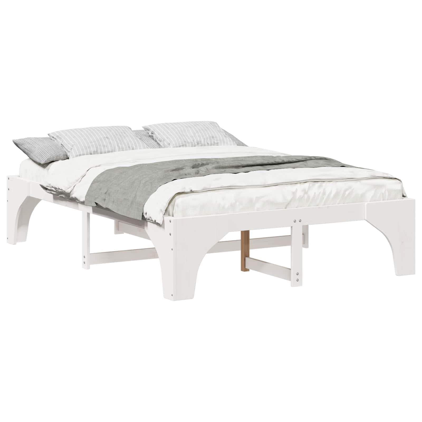 vidaXL Estrutura da Cama Branco 140 x 200 cm