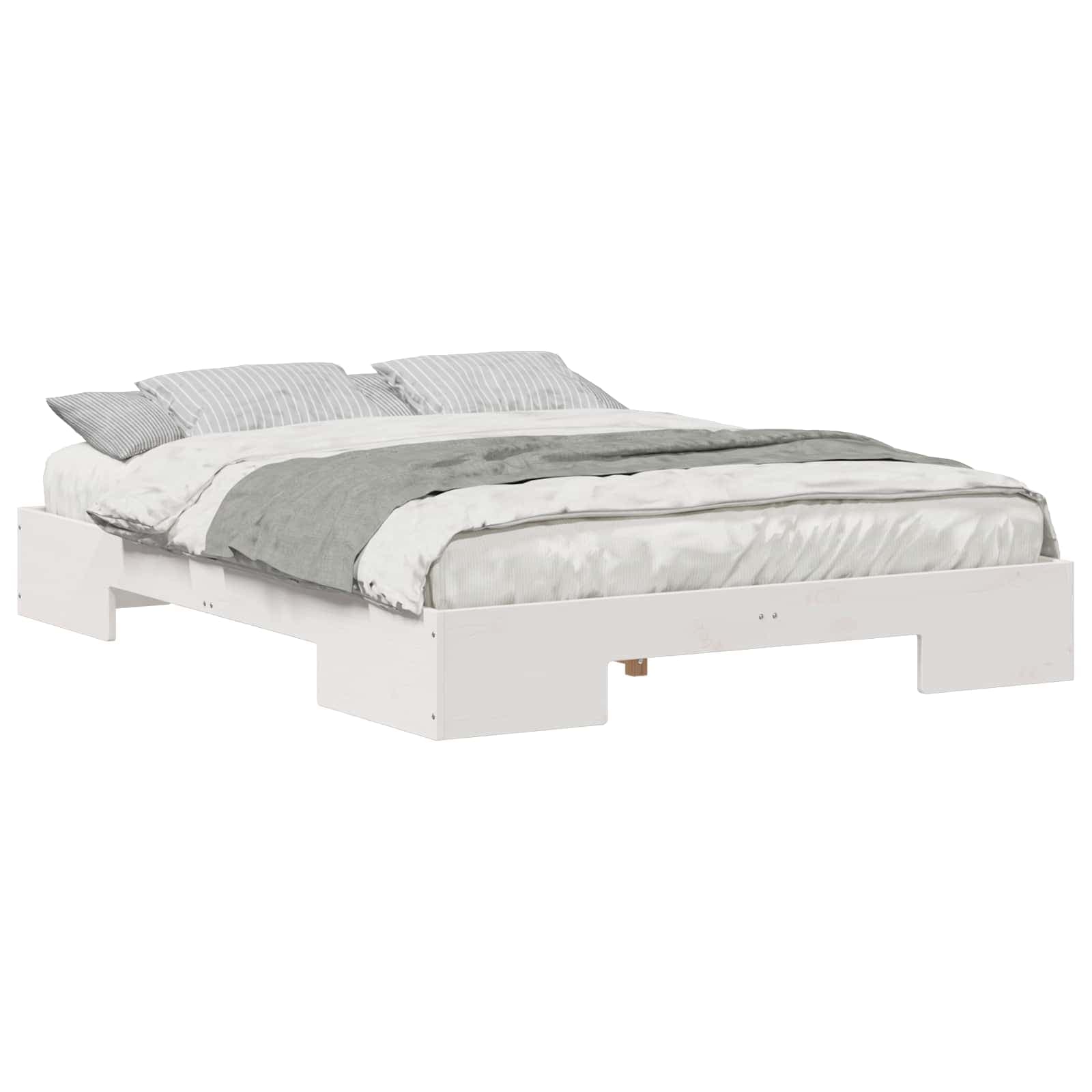 vidaXL Estrutura da Cama Branco 150 x 200 cm