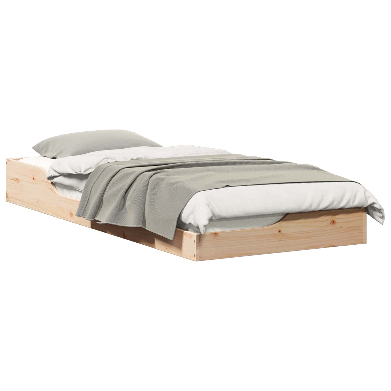 vidaXL Estrutura da Cama Castanho 100 x 210 cm