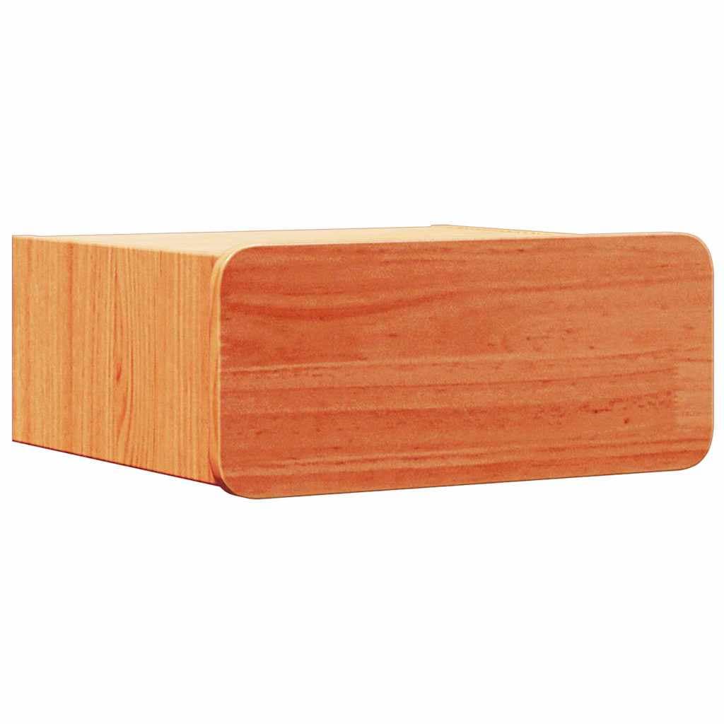vidaXL Mesa-de-cabeceira com gaveta Marrom Cera 39 x 34 x 16,5 cm