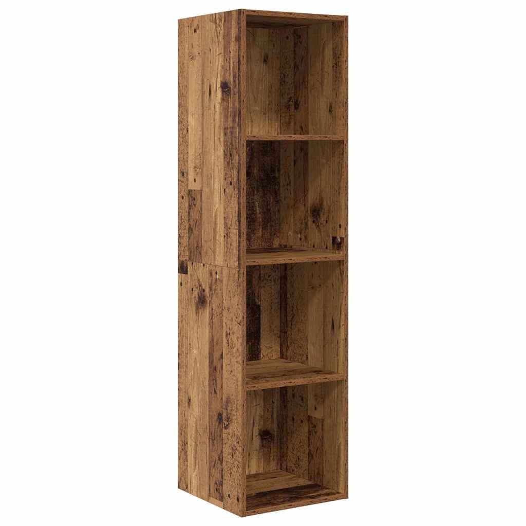 vidaXL Conjunto de Móvel de TV Madeira Antiga 37 x 37 x 142,5 cm - 4225910804