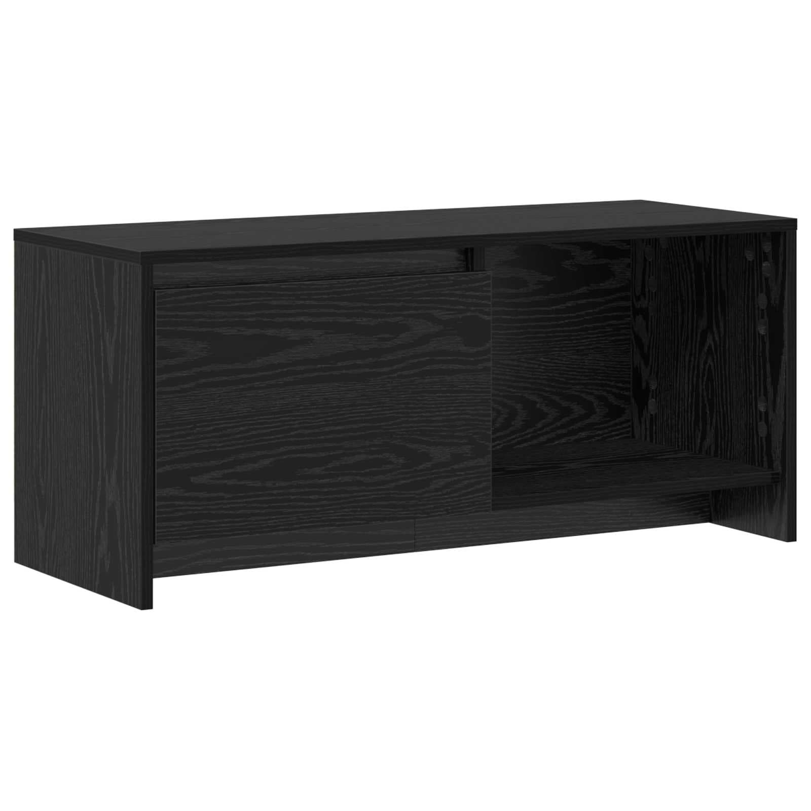 vidaXL Conjunto de Móvel de TV Carvalho Preto 90 x 35 x 40 cm - 2247544850