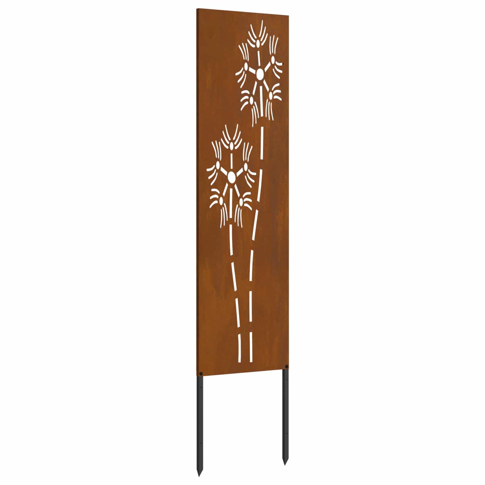 vidaXL Tela de Privacidade para Jardim Ferro Enferrujado 32 x 140 cm