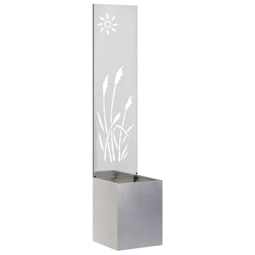 vidaXL Tela de Privacidade para Jardim Fretwork Prata 32 x 150 cm