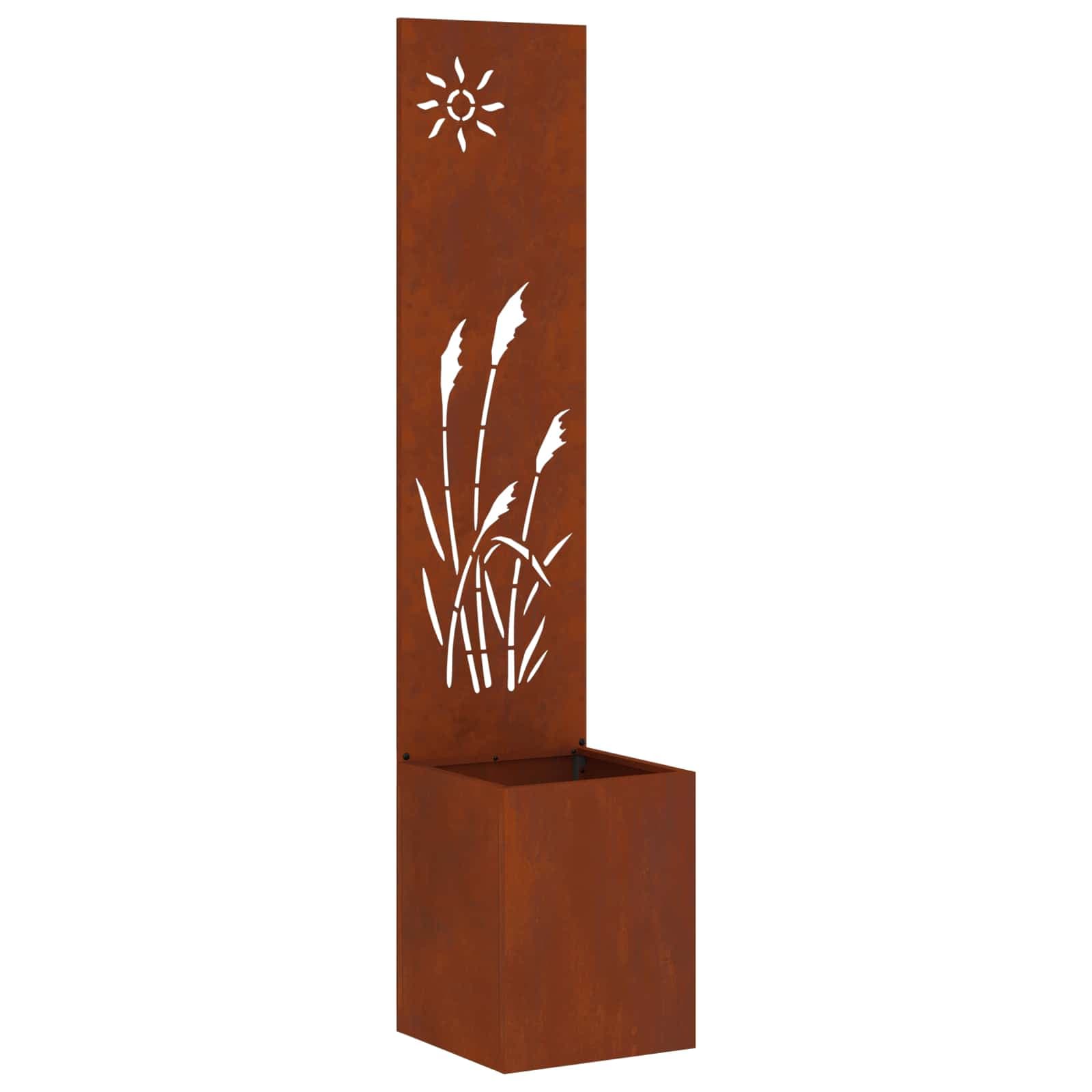 vidaXL Tela de Privacidade para Jardim Ferro Enferrujado 32 x 140 cm