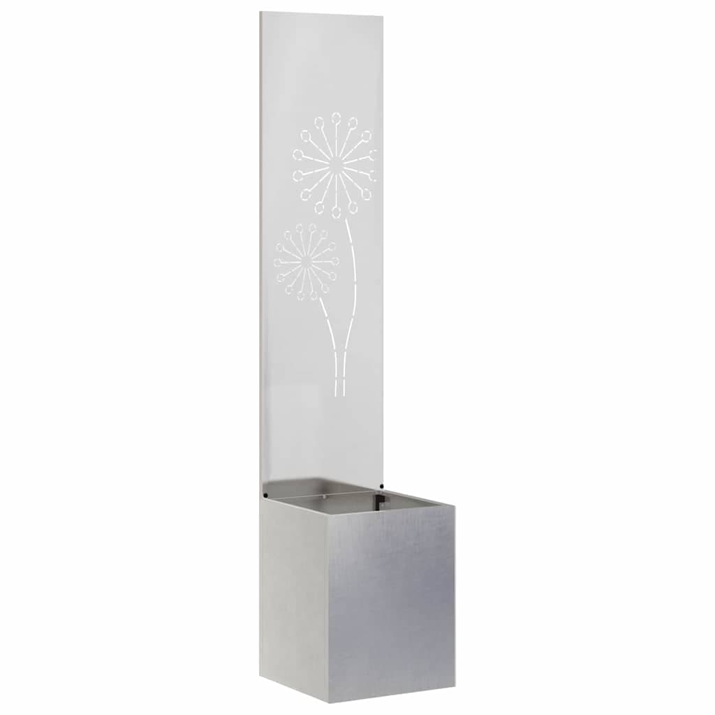 vidaXL Tela de Privacidade para Jardim Fretwork Prata 32 x 150 cm