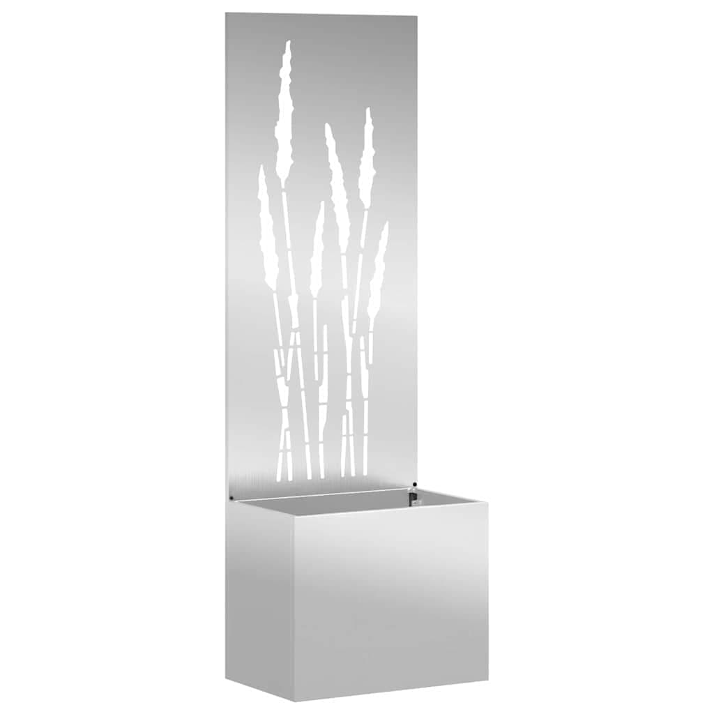 vidaXL Tela de Privacidade para Jardim Fretwork Prateado 50 x 150 cm