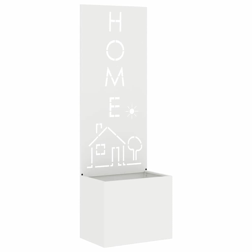 vidaXL Tela de Privacidade para Jardim Fretwork Branco 50 x 150 cm